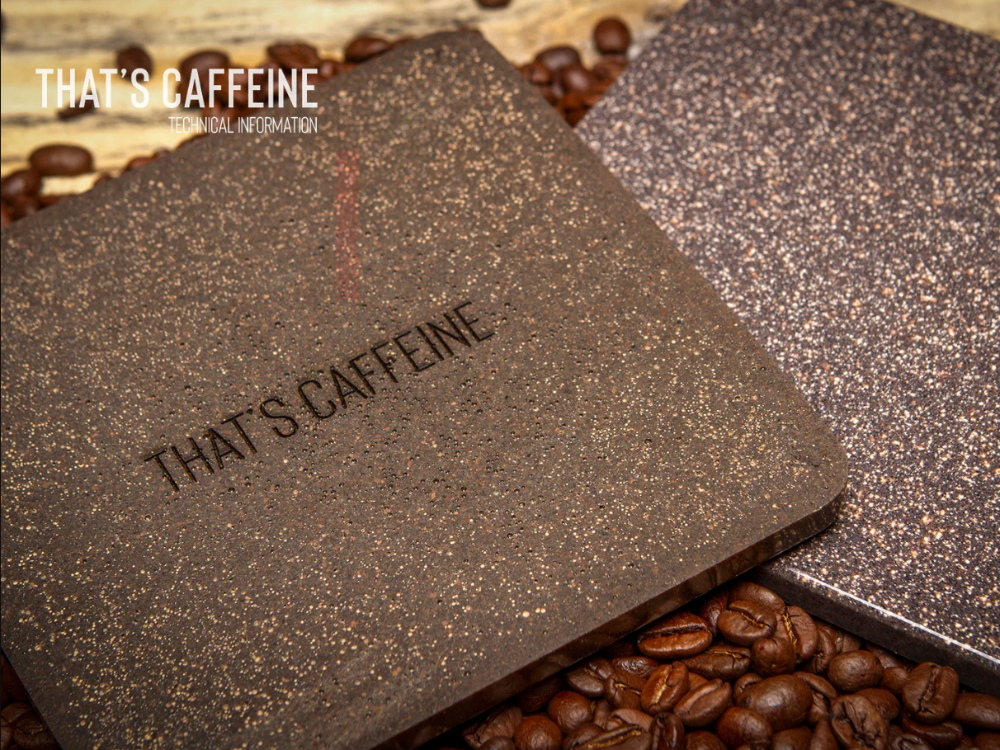 Hnědé obkladové desky firmy THAT’S CAFFEINE